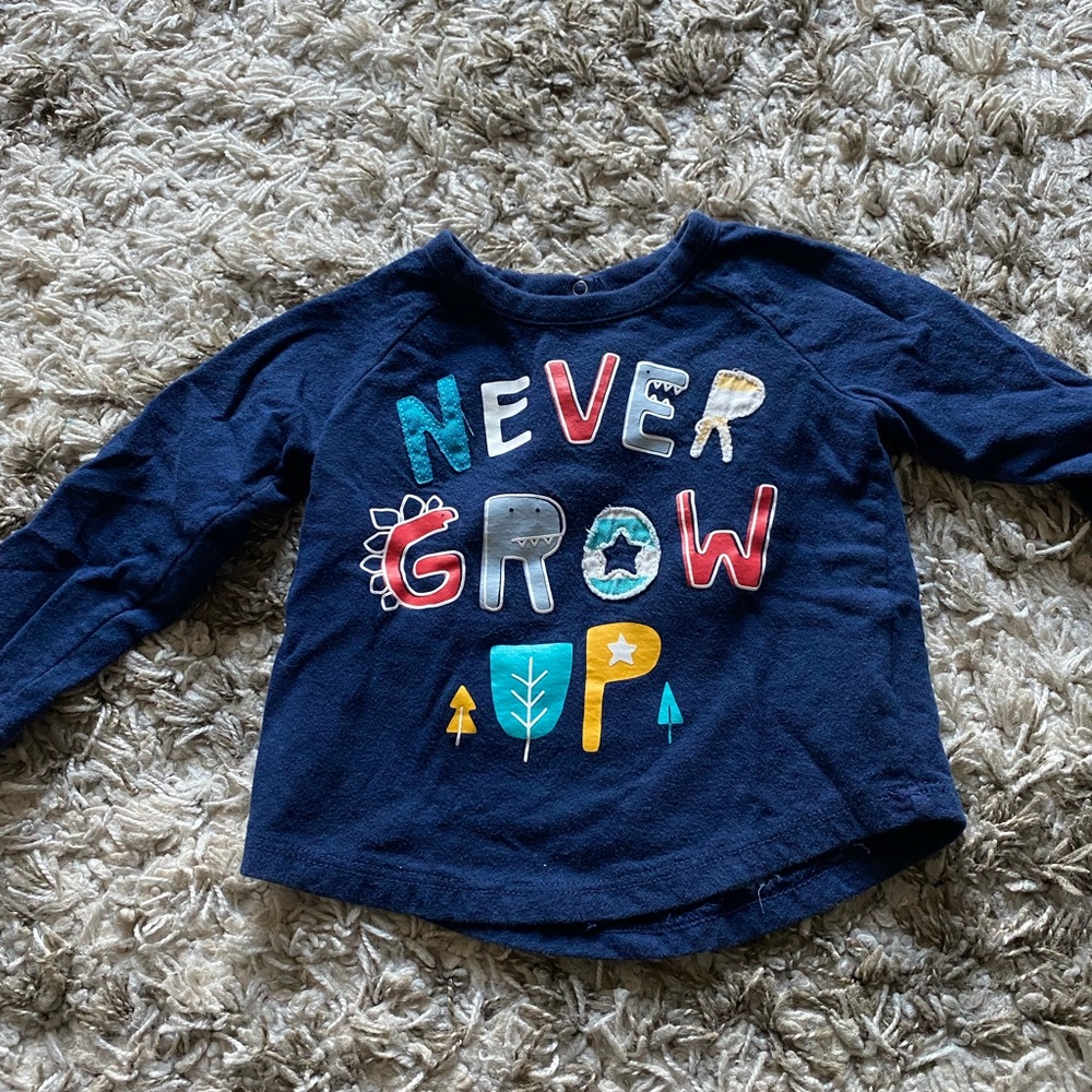 Never grow up shirt